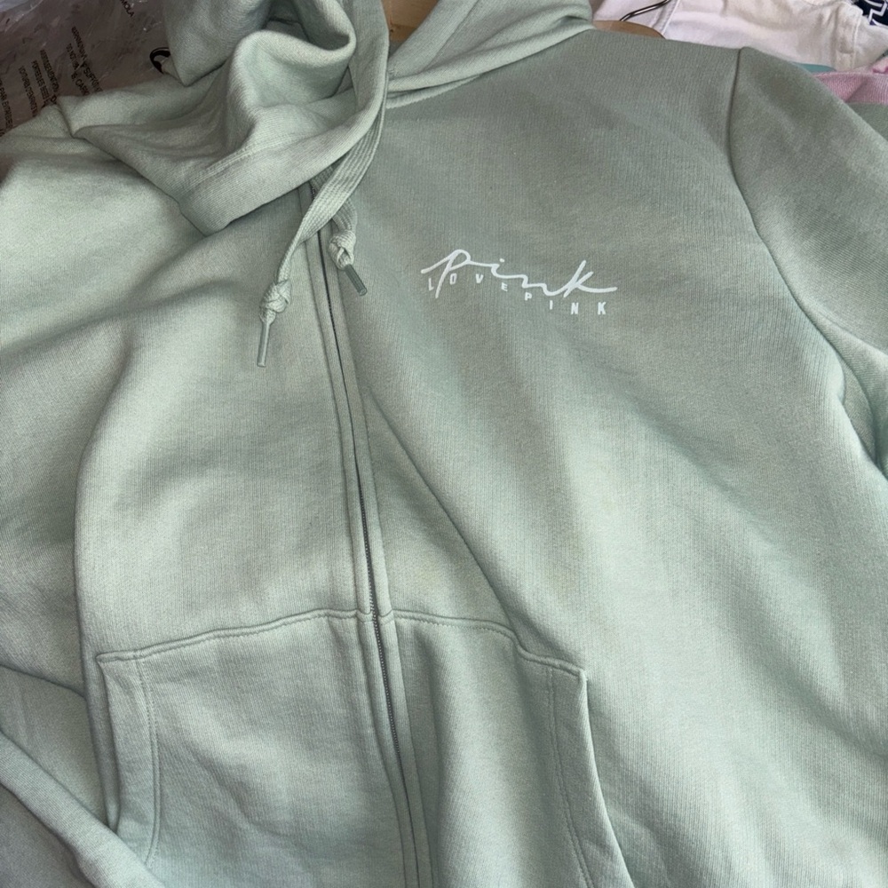 “PINK” by Victoria Secret Front Zip Hoodie XXL NWT
